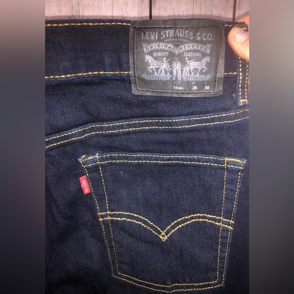 LEVIS Performance 511 Slim Stretchy Mid-Rise Womens Jeans Sz 16 Reg W28 L30. - Picture 4 of 9